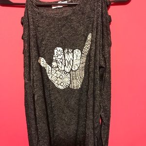 Long sleeve peace sign shirt